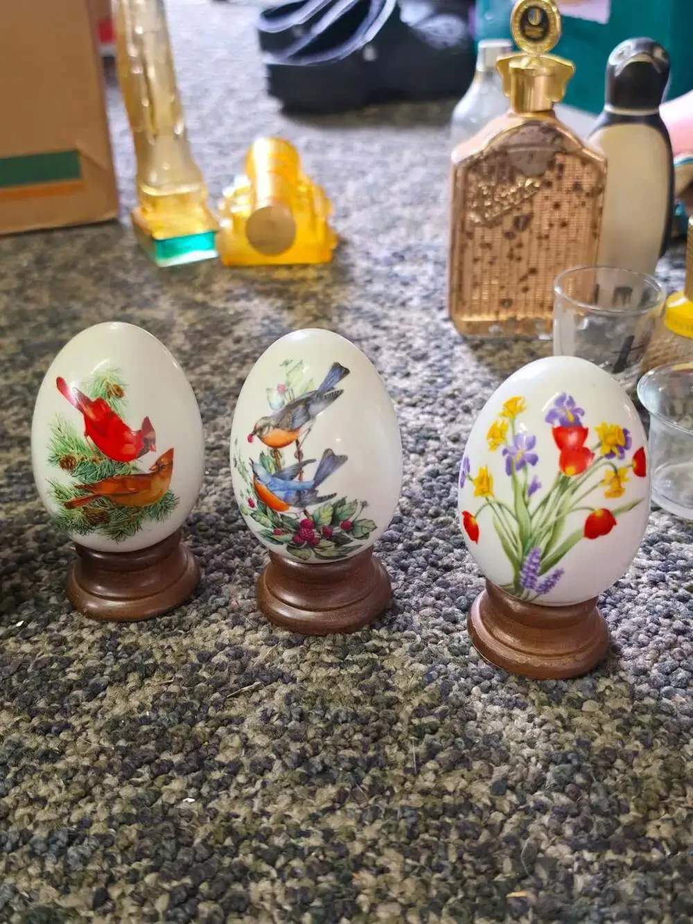 Avon Gifts Of Nature Porcelain Egg Set